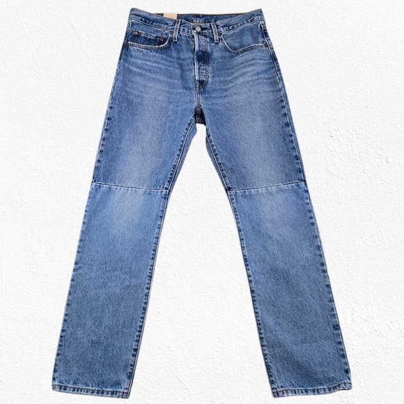 Levi's 501 Medium Wash 150th Anniversary High Rise Straight Leg Jeans Size 30 - Picture 2 of 12